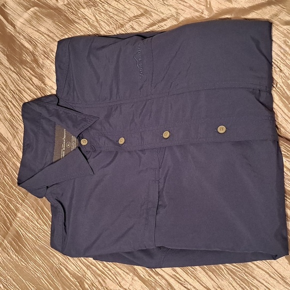 Eddie Bauer Other - MEN'S Eddie Bauer Sport XL Nylon Long Sleeve Button Up. Navy